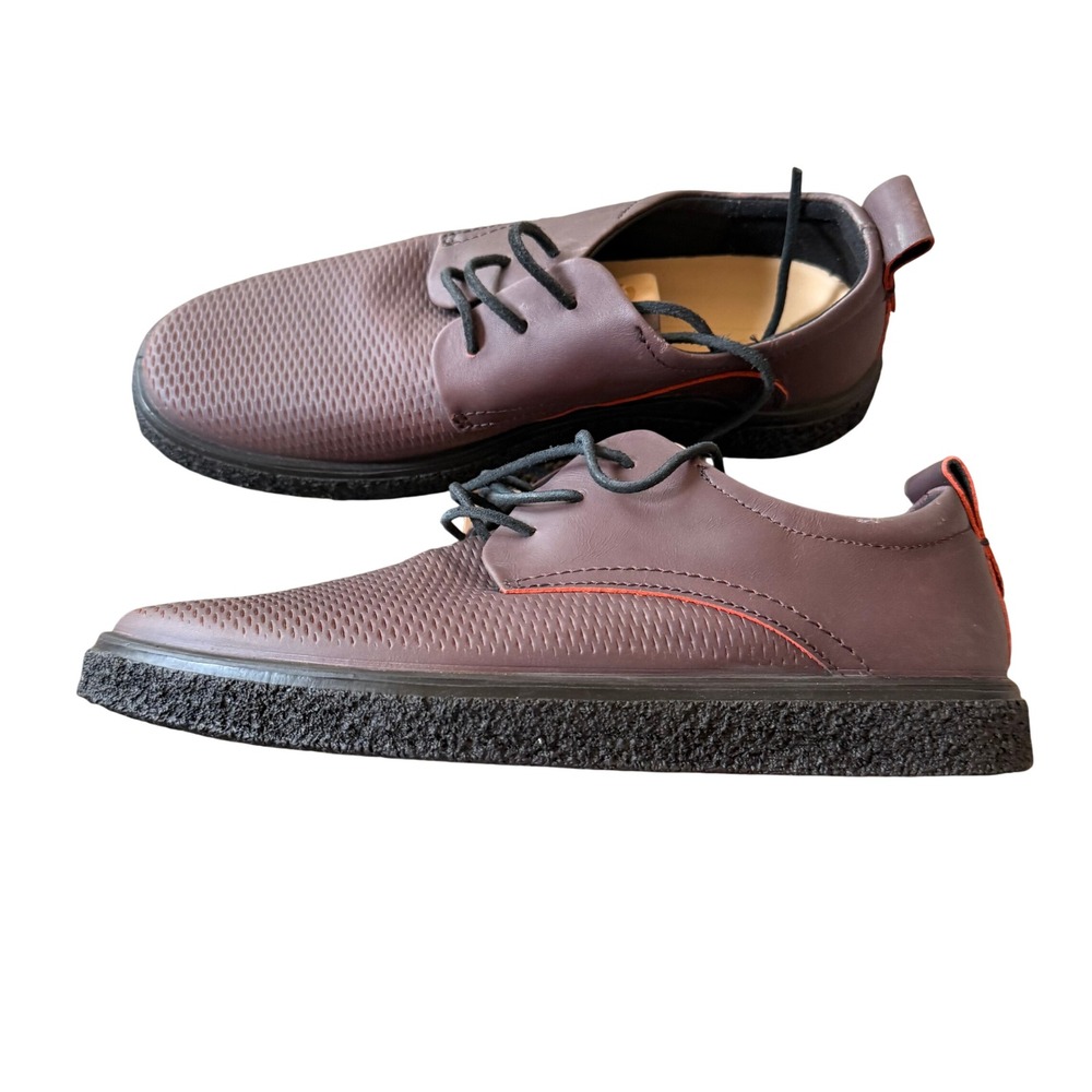 NWT ECCO Crepetray Travel Leather Derby Shoes Cocoa Brown US 9 Comfort Gorpcore